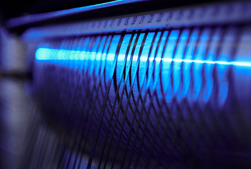 Carbon fibre composites being spun on a wheel.