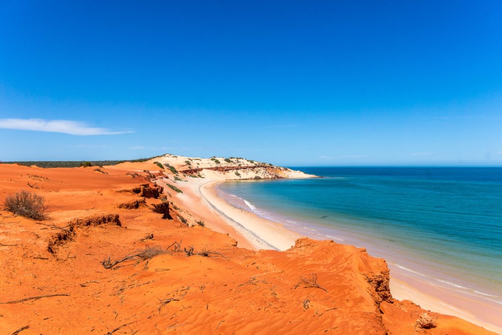 An image of the coast from Francois Peron National Park, Australia.