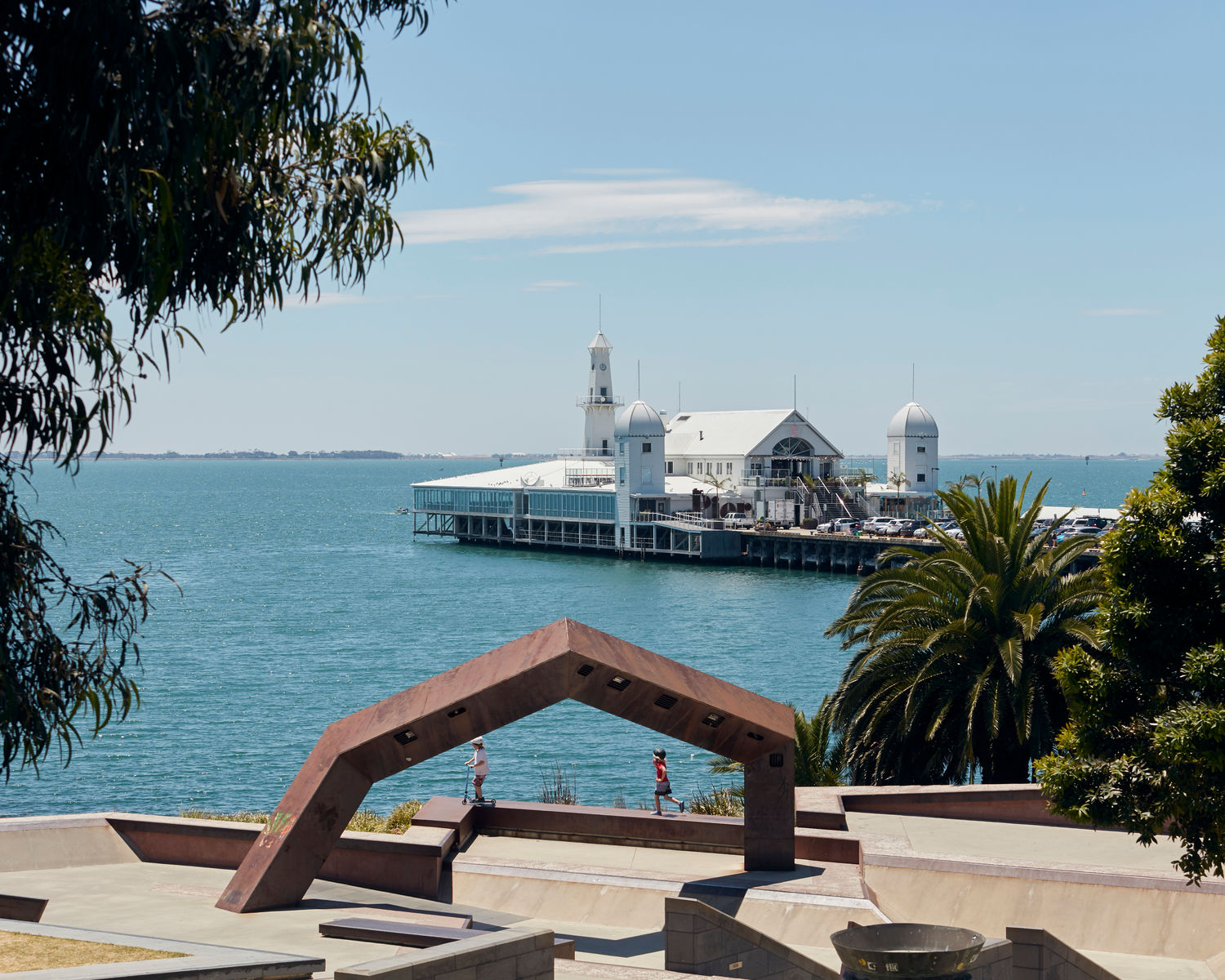 View of Geelong harbour from Geelong Waterfront Campus