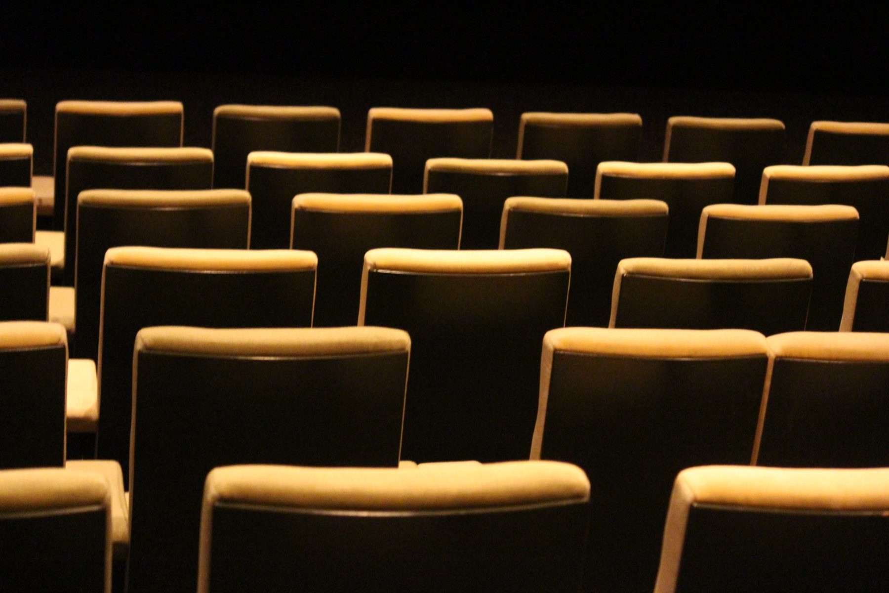 Empty seats in a cinema.