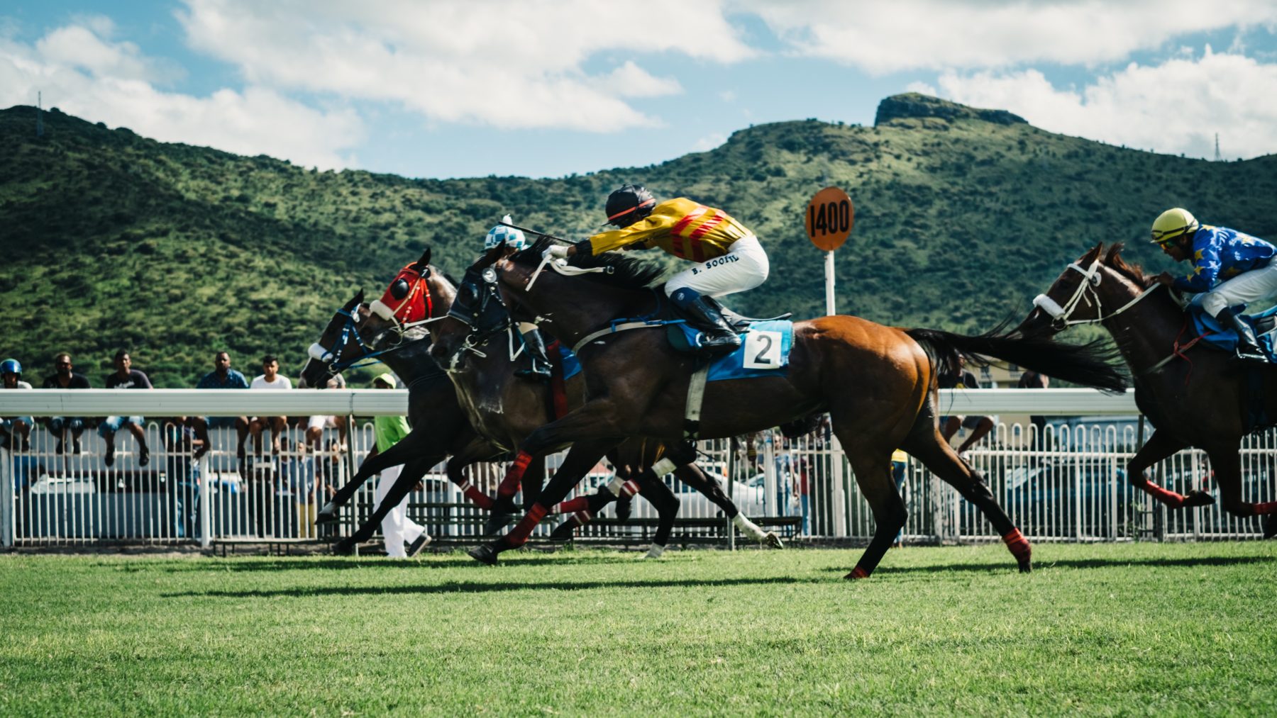 First day of the horse racing season at Champ de Mars (Mauritius).