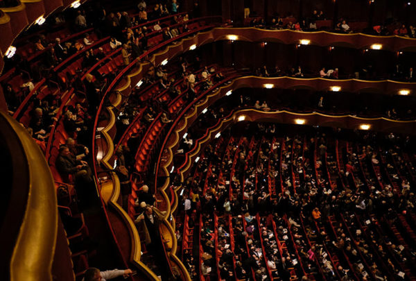 The inside of the Metropolitan Opera House, 40 Lincoln Center Plaza, New York, USA