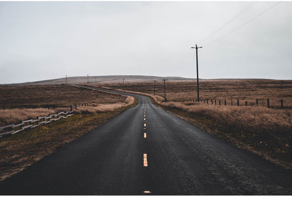 Image of an empty road
