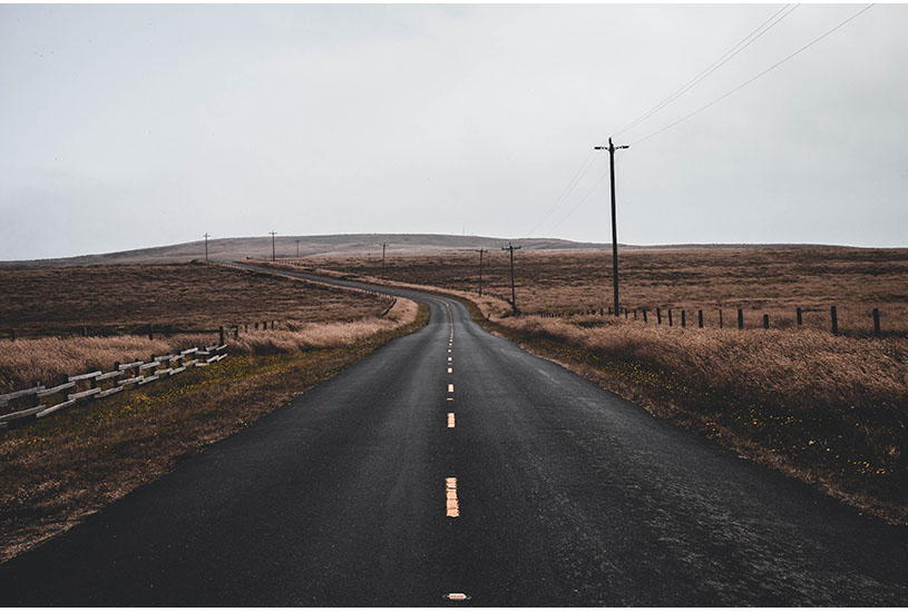 Image of an empty road