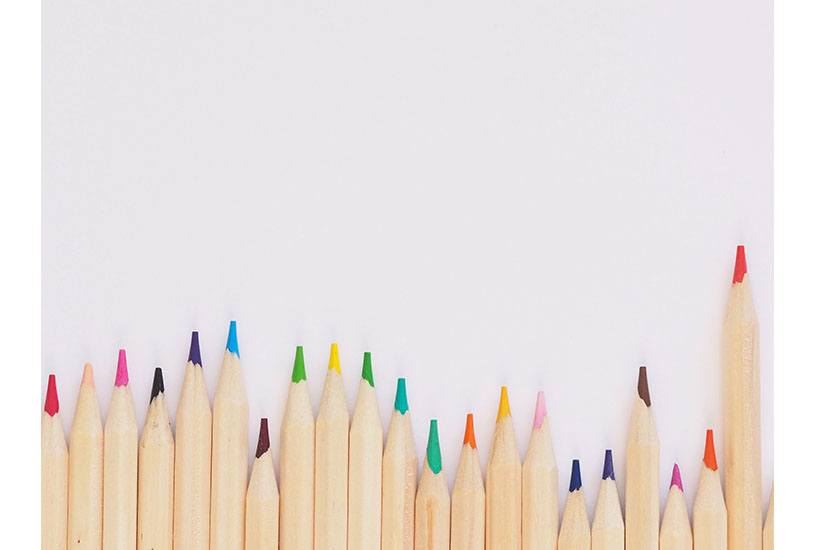 Image of multicoloured pencils