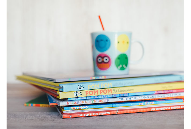 Image of a stack of picture books